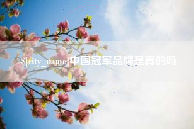 扬州中国冠军品牌是真的吗