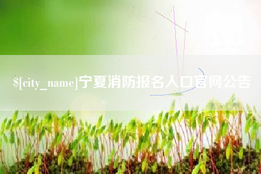 扬州宁夏消防报名入口官网公告