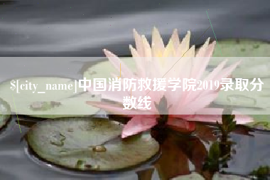 扬州中国消防救援学院2019录取分数线