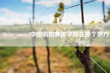 扬州中国消防救援学院在那个地方