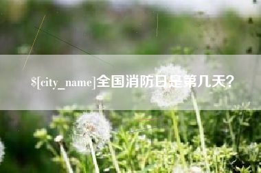 扬州全国消防日是第几天？