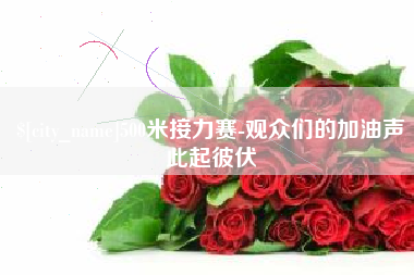 扬州500米接力赛-观众们的加油声此起彼伏