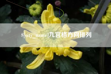 扬州九宫格方向排列