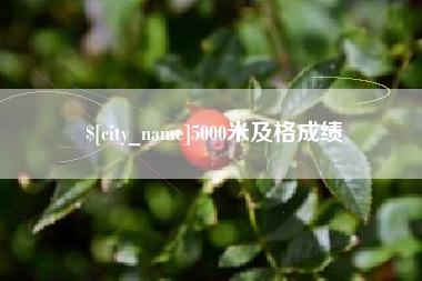 扬州5000米及格成绩