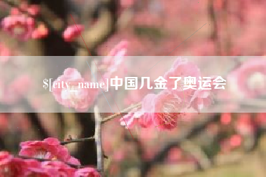 扬州中国几金了奥运会