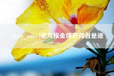 扬州第九枚金牌获得者是谁