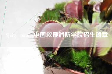 扬州中国救援消防学院招生简章