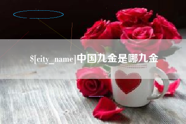 扬州中国九金是哪九金