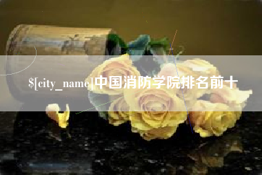 扬州中国消防学院排名前十