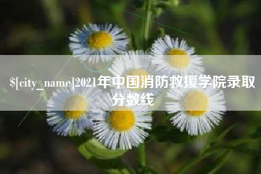 扬州2021年中国消防救援学院录取分数线