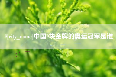 扬州中国9块金牌的奥运冠军是谁