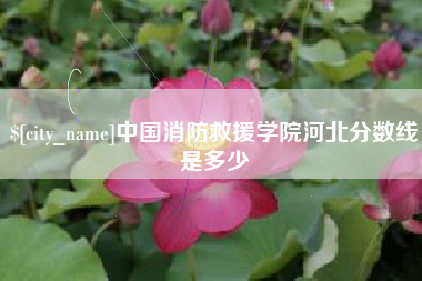 扬州中国消防救援学院河北分数线是多少