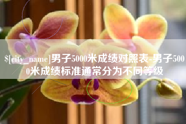 扬州男子5000米成绩对照表-男子5000米成绩标准通常分为不同等级
