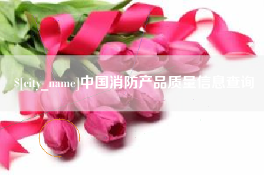 扬州中国消防产品质量信息查询