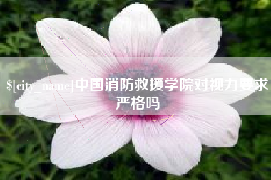 扬州中国消防救援学院对视力要求严格吗