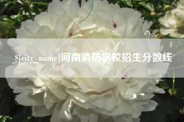 扬州河南消防学校招生分数线