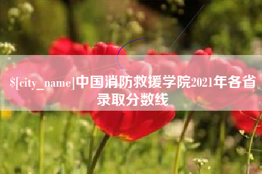 扬州中国消防救援学院2021年各省录取分数线