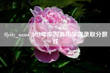 扬州2021年中国消防学院录取分数线