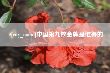 扬州中国第九枚金牌是谁得的