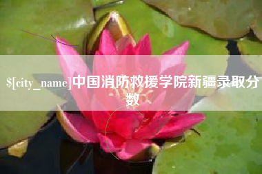 扬州中国消防救援学院新疆录取分数