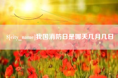 扬州我国消防日是哪天几月几日