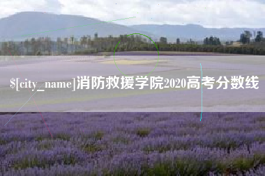 扬州消防救援学院2020高考分数线