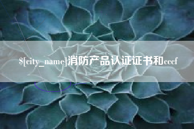 扬州消防产品认证证书和cccf