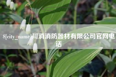 扬州川消消防器材有限公司官网电话
