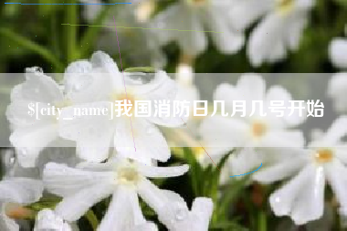 扬州我国消防日几月几号开始