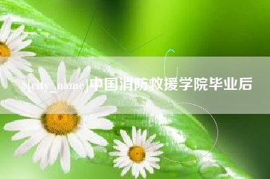 扬州中国消防救援学院毕业后