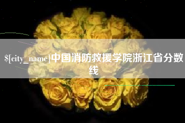 扬州中国消防救援学院浙江省分数线