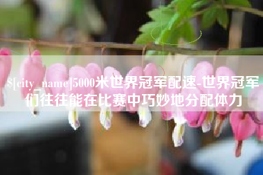 扬州5000米世界冠军配速-世界冠军们往往能在比赛中巧妙地分配体力