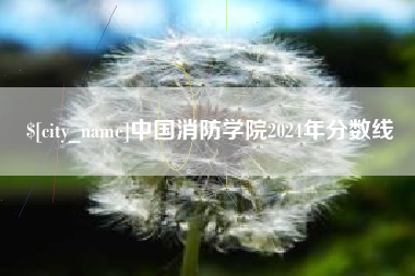 扬州中国消防学院2024年分数线