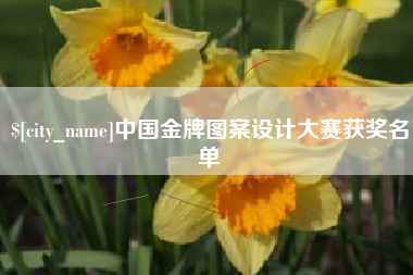 扬州中国金牌图案设计大赛获奖名单