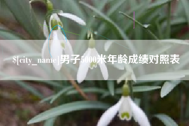 扬州男子5000米年龄成绩对照表
