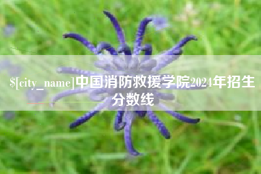 扬州中国消防救援学院2024年招生分数线