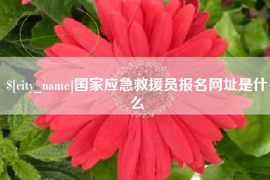 扬州国家应急救援员报名网址是什么