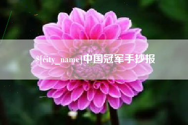 扬州中国冠军手抄报