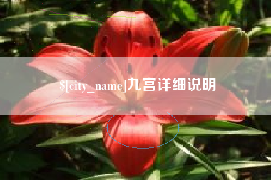 扬州九宫详细说明