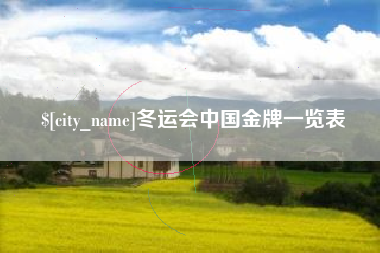 扬州冬运会中国金牌一览表