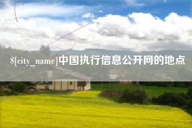 扬州中国执行信息公开网的地点