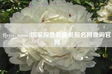 扬州国家应急救援员报名网查询官网