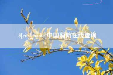 扬州中国消防在线查询