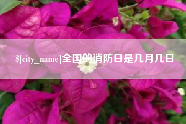 扬州全国的消防日是几月几日