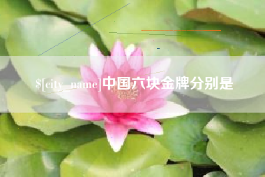 扬州中国六块金牌分别是