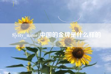 扬州中国的金牌是什么样的