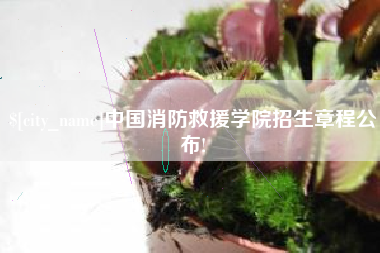 扬州中国消防救援学院招生章程公布!